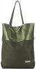 Kožené kabelka shopper bag Vittoria Gotti zelená V6538